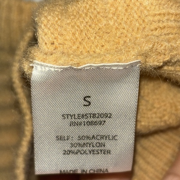 Sweet rain ribbed crop top sweater long sleeve new with tags women’s size small - Picture 5 of 6